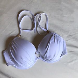White Victoria’s Secret Halter Bikini Top 32DD